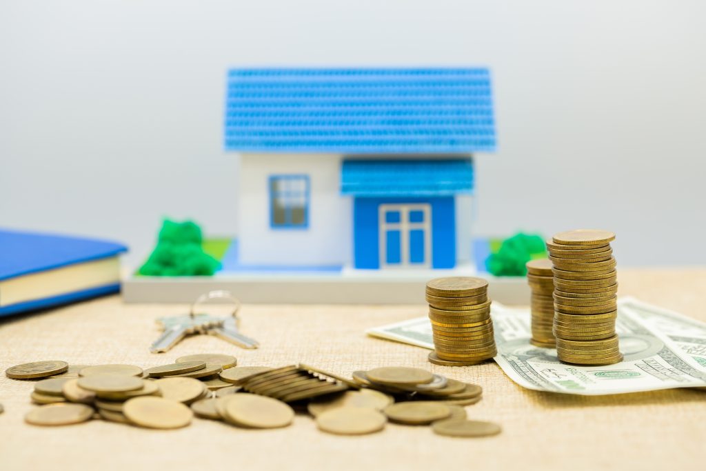 keys house money pile